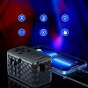 Adaptera ceļojumu lādētājs ES / US / AUS / UK 2X USB-C 2X USB-A 100W-Black