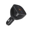 Automašīnu lādētājs 160W 2x USB-C PD 3.1 1x USB-A-Black