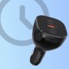 Automašīnu lādētājs 160W 2x USB-C PD 3.1 1x USB-A-Black