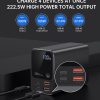 PowerBank 27000 MAH 2X USB-A 2X USB-C 100W barošanas stacija-melns