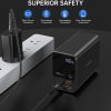 PowerBank 27000 MAH 2X USB-A 2X USB-C 100W barošanas stacija-melns