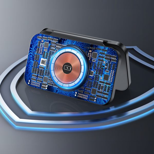 3in1 indukcijas lādētājs Apple un Samsung + statīva funkcija - melna