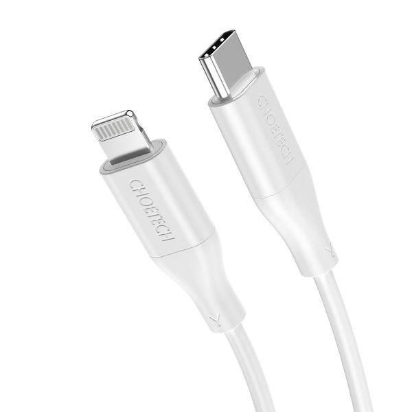 Kabelis Kabelis iPhone USB -C - zibens mfi PD 30W 1,2m - balts