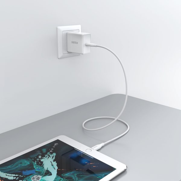 Kabelis Kabelis iPhone USB -C - zibens mfi PD 30W 1,2m - balts