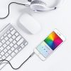 Aux audio kabelis 2x mini ligzdai 3,5 mm vīriešu skaļrunis 1,2m - melns