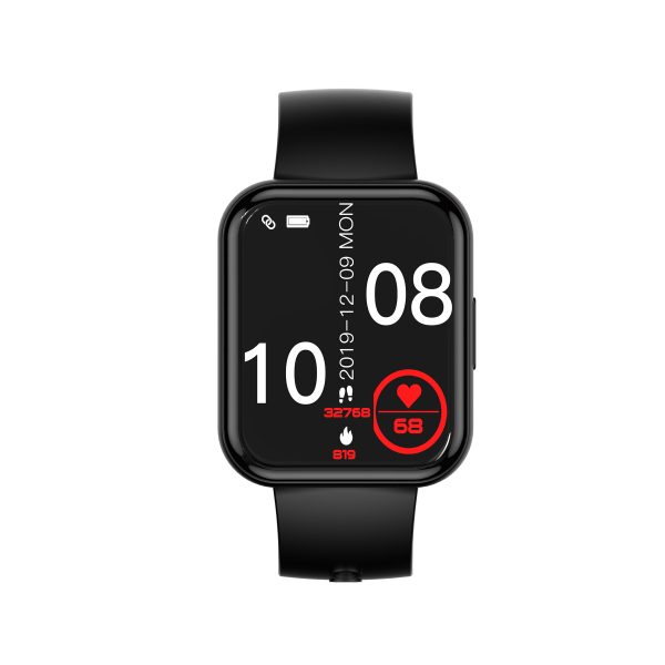 SmartWatch ar savienojumu saņemšanas ekrāna funkciju 1.91 '' IP67 - melns