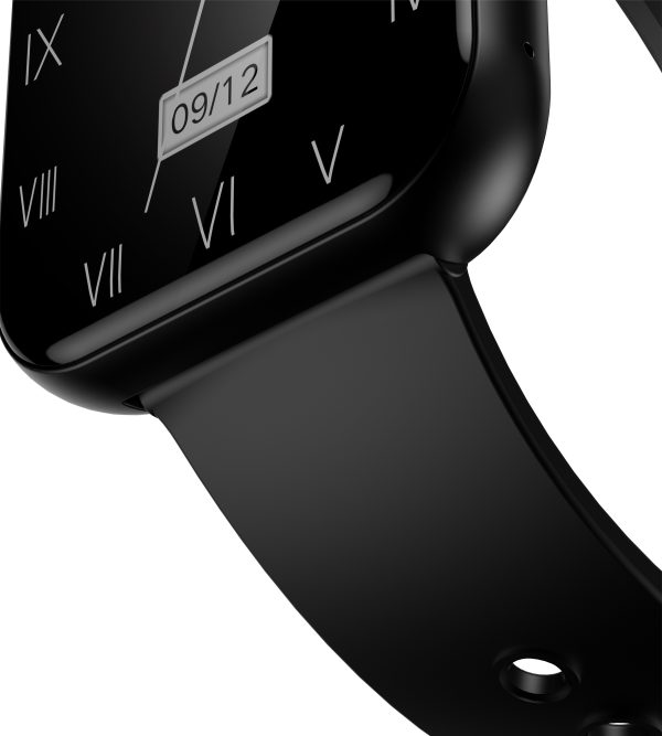 SmartWatch ar savienojumu saņemšanas ekrāna funkciju 1.91 '' IP67 - melns