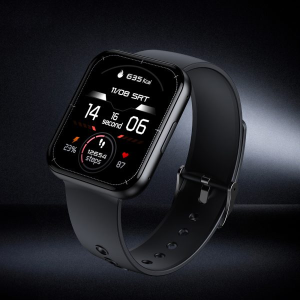 SmartWatch ar savienojumu saņemšanas ekrāna funkciju 1.91 '' IP67 - melns