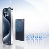 PowerBank indukcija 2000mAh Super Thin 5W MagSafe Qi - melns