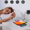 Adaptera ceļojuma lādētājs 45W ES / ASV / AUS / Lielbritānija ar iebūvētu -in USB -C kabeli -melns