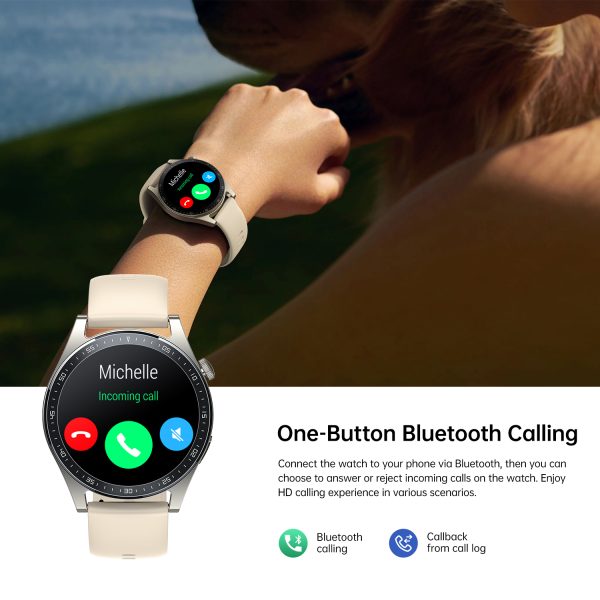 SmartWatch klasiskā sērija ar savienojumu saņemšanas ekrāna funkciju 1.32 '' IP68 - Zelts