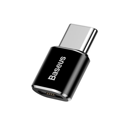 Adaptera mini adapteris ar mikro USB uz USB -C - melns