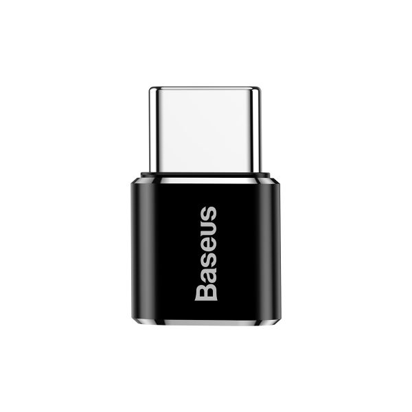 Adaptera mini adapteris ar mikro USB uz USB -C - melns