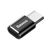 Adaptera mini adapteris ar mikro USB uz USB -C - melns