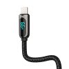 Parādiet ātras uzlādes datus USB -A kabelis - USB -C 66W 1M - melns