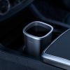 Mini atkritumu tvertne birojam vai automašīnai, kas uzstādīta krūzes rokturī - melns