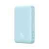 Magnētiskais mini 10 000 mAh 20W indukcijas PowerBank + USB -C kabelis - zils