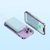 Magnētiskais mini 10 000 mAh 20W indukcijas PowerBank + USB -C kabelis - zils