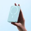 Magnētiskais mini 10 000 mAh 20W indukcijas PowerBank + USB -C kabelis - zils