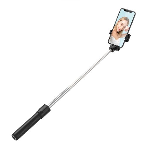 Teleskopiskais selfijs ar tālvadības pults statīva stendu pa tālruni 0