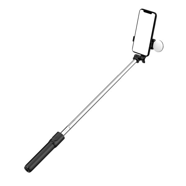 Teleskopiskais selfijs ar tālvadības pulti + LED statīva lampa