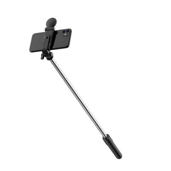 Teleskopiskais selfijs ar tālvadības pulti + LED statīva lampa