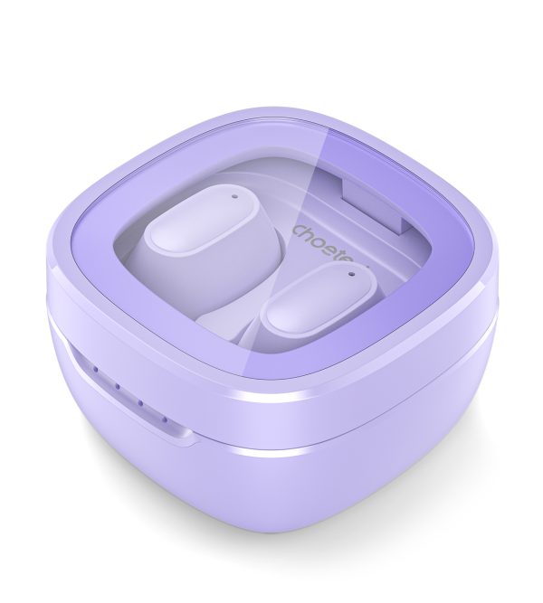 MEMS in -ear austiņās TWS Bluetooth 5.3 - purpursarkanā krāsā