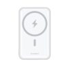 PowerBank 10 000 MAH 20W MAGSAFE USB-A USB-C Funkcija Autostāvvieta-balta