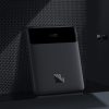 PowerBank 20 000 mAh 2x USB-A 2x USB-C 100W + USB-C kabelis-melns