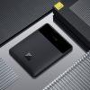 PowerBank 20 000 mAh 2x USB-A 2x USB-C 100W + USB-C kabelis-melns