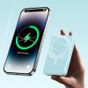 Magnētiskais mini 10 000 mAh 30W indukcijas PowerBank + USB -C kabelis - zils