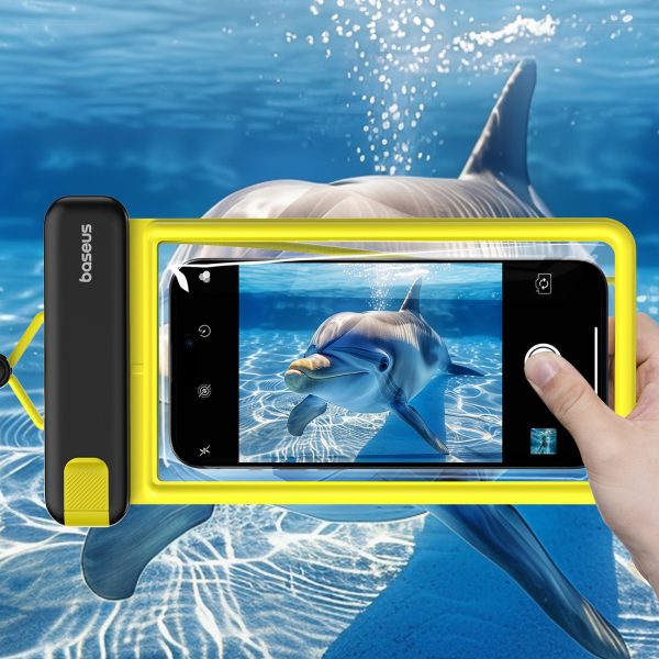 Ūdensnecaurlaidīgs korpuss 7,2 '' IPX8 Deep Dive 4 slāņiem - melniem un dzelteniem