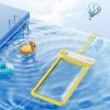 Ūdensnecaurlaidīgs korpuss 7,2 '' IPX8 Deep Dive 4 slāņiem - balts un dzeltens