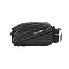 10L velosipēdu soma bagāžniekam ar sānu kabatām 38,5x19.5x16cm - melna