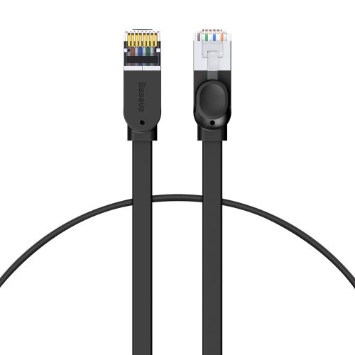 RJ45 ātrgaitas Ethernet Cat6 1M tīkla kabelis - melns