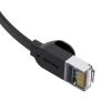 RJ45 ātrgaitas Ethernet Cat6 1M tīkla kabelis - melns