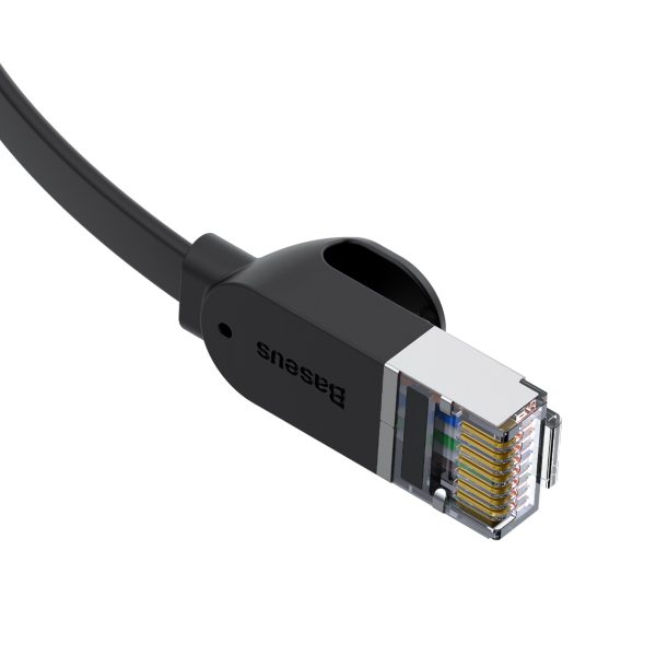 RJ45 ātrgaitas Ethernet Cat6 1M tīkla kabelis - melns