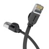 RJ45 ātrgaitas Ethernet Cat6 1M tīkla kabelis - melns