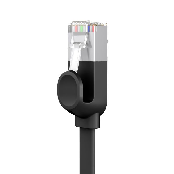RJ45 ātrgaitas Ethernet Cat6 1M tīkla kabelis - melns