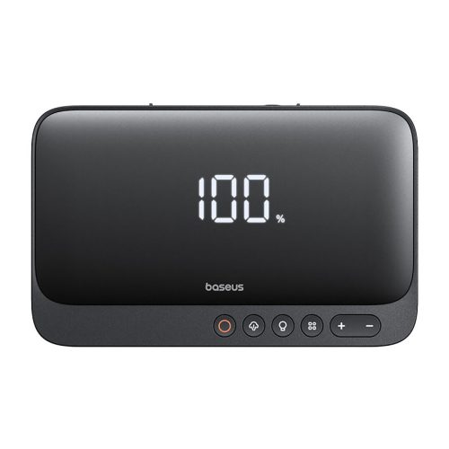 4in1 lēciena starteris 600A ar PowerBank 6000mAh lukturīša super enerģijas kompresors - melns