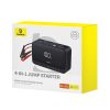4in1 lēciena starteris 600A ar PowerBank 6000mAh lukturīša super enerģijas kompresors - melns