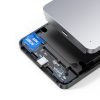 Kabata 2,5 '' SATA 3,0 6Gbps cietais disks + USB -C 0,5 m kabelis - sudrabs