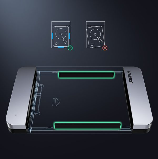 Kabata 2,5 '' SATA 3,0 6Gbps cietais disks + USB -C 0,5 m kabelis - sudrabs