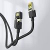 Patchcord tīkla kabelis Ethernet RJ45 Cat 7 10Gbps 1m - melns