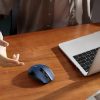 Peles peles optiskais bezvadu USB 2,4 GHz 4000 DPI - zils