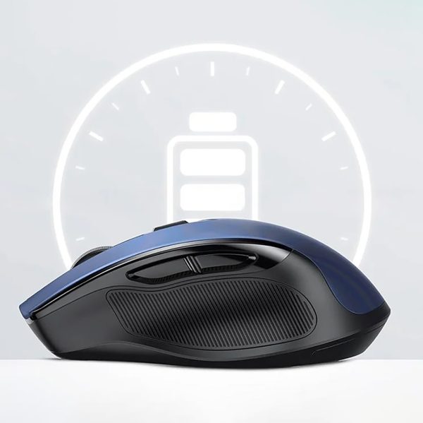 Peles peles optiskais bezvadu USB 2,4 GHz 4000 DPI - zils
