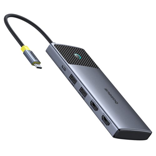 7in1 rumbas adaptera metāla mirdzuma sērija II USB-C PD100W / 2X USB-A / 2X HDMI 4K / USB-C 3.0