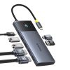 7in1 rumbas adaptera metāla mirdzuma sērija II USB-C PD100W / 2X USB-A / 2X HDMI 4K / USB-C 3.0
