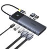 7in1 rumbas adaptera metāla mirdzuma sērija II USB-C PD100W / 2X USB-A / 2X HDMI 4K / USB-C 3.0
