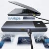 7in1 rumbas adaptera metāla mirdzuma sērija II USB-C PD100W / 2X USB-A / 2X HDMI 4K / USB-C 3.0